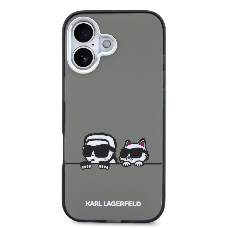 Karl Lagerfeld IML K&CH Heads Logo MagSafe Zadní Kryt pro iPhone 17 Black