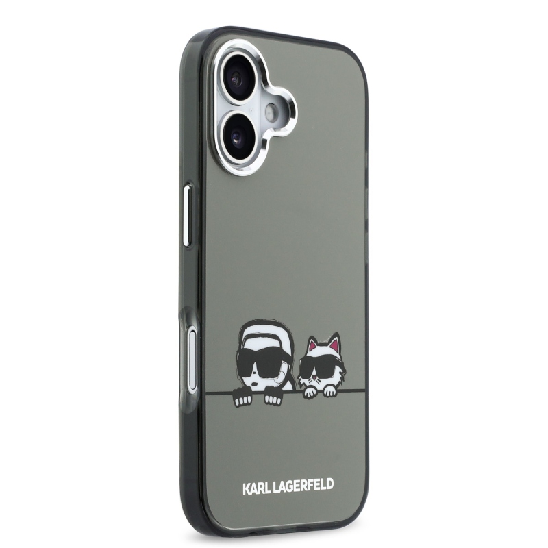 Karl Lagerfeld IML K&CH Heads Logo MagSafe Zadní Kryt pro iPhone 17 Black