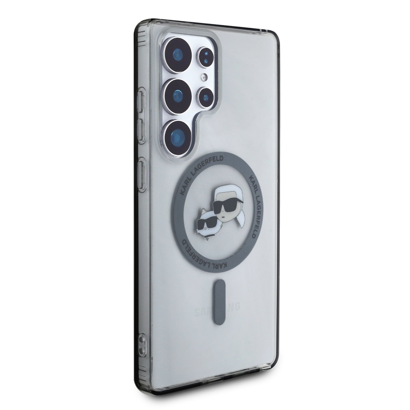 Karl Lagerfeld IML K&CH Heads MagSafe Zadní Kryt pro Samsung Galaxy S25 Ultra Black