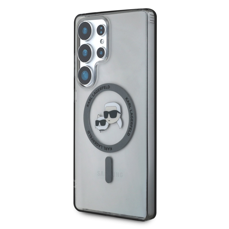 Karl Lagerfeld IML K&CH Heads MagSafe Zadní Kryt pro Samsung Galaxy S25 Ultra Black