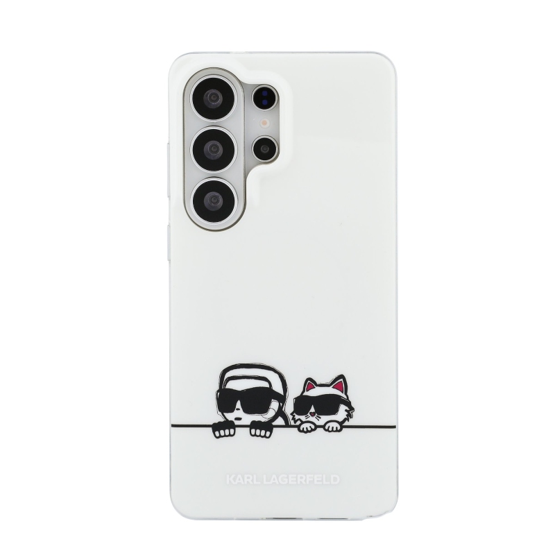 Karl Lagerfeld IML K&CH Peekaboo Logo Magnetic Zadní Kryt pro Samsung Galaxy S26 Ultra White