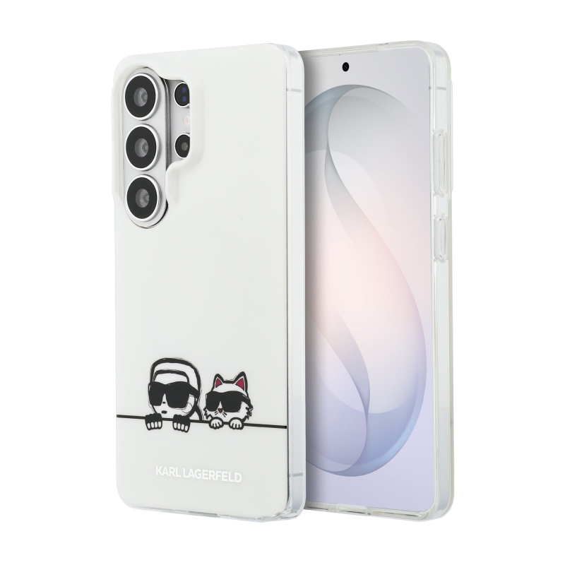 Karl Lagerfeld IML K&CH Peekaboo Logo Magnetic Zadní Kryt pro Samsung Galaxy S26 Ultra White