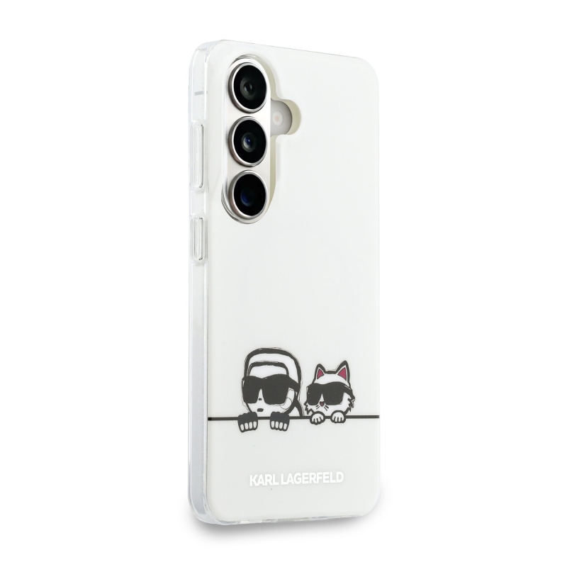 Karl Lagerfeld IML K&CH Peekaboo Logo Magnetic Zadní Kryt pro Samsung Galaxy S26+ White