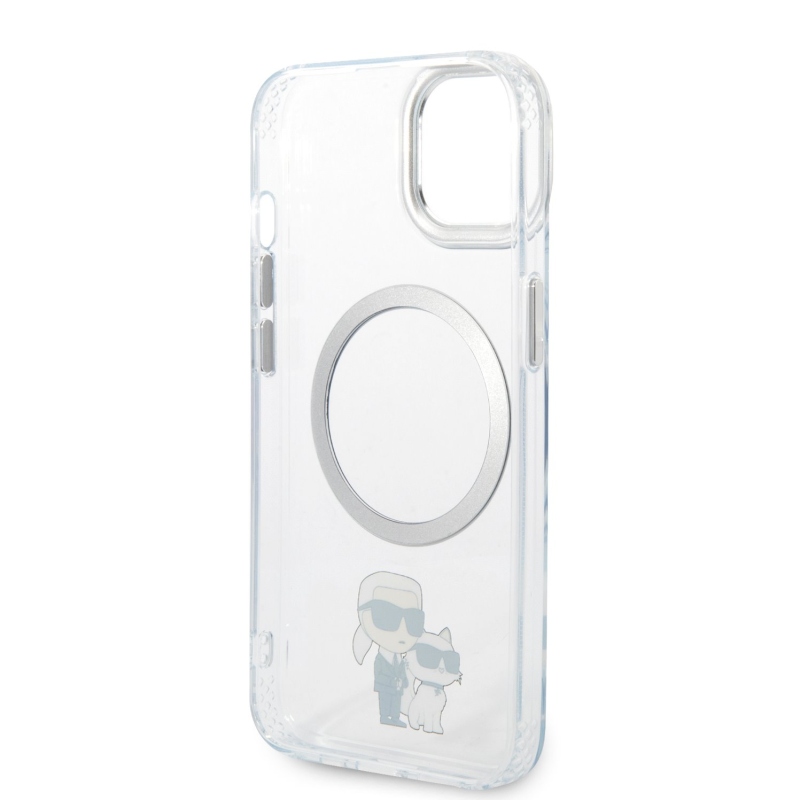 Karl Lagerfeld IML Karl and Choupette NFT MagSafe Zadní Kryt pro iPhone 13 - průhledný
