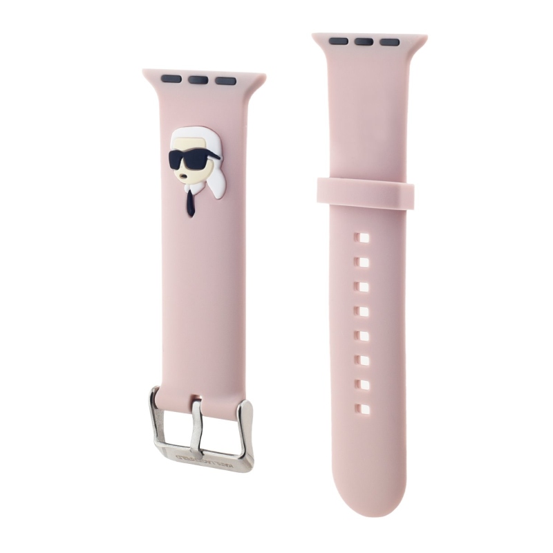 Karl Lagerfeld Karl Head NFT Řemínek pro Apple Watch 42/44/45/46/49 Pink