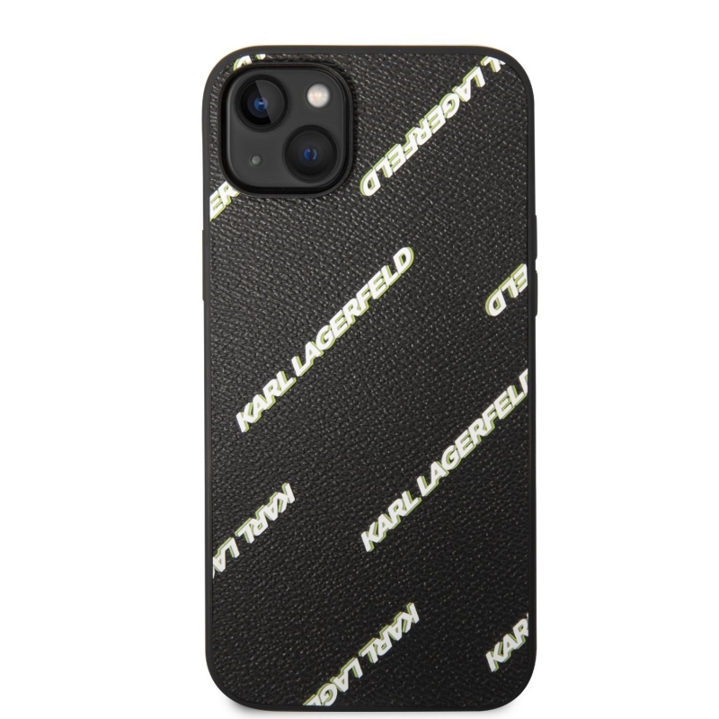 Karl Lagerfeld PU zadní kryt pro iPhone 14 Plus černý