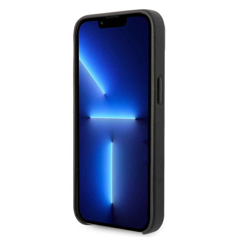 Karl Lagerfeld PU Leather Perforated Logo zadní kryt pro iPhone 14 Plus černý