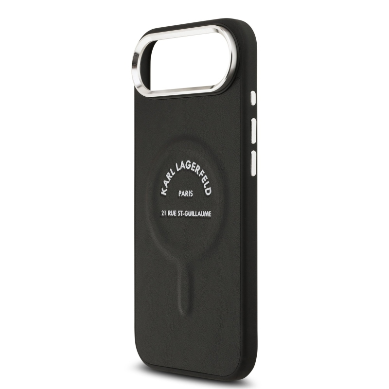 Karl Lagerfeld PU RSG Logo MagSafe Zadní Kryt pro iPhone Air Black