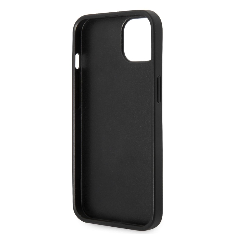 Karl Lagerfeld PU Saffiano Choupette Head zadní kryt pro iPhone 14 Plus černý