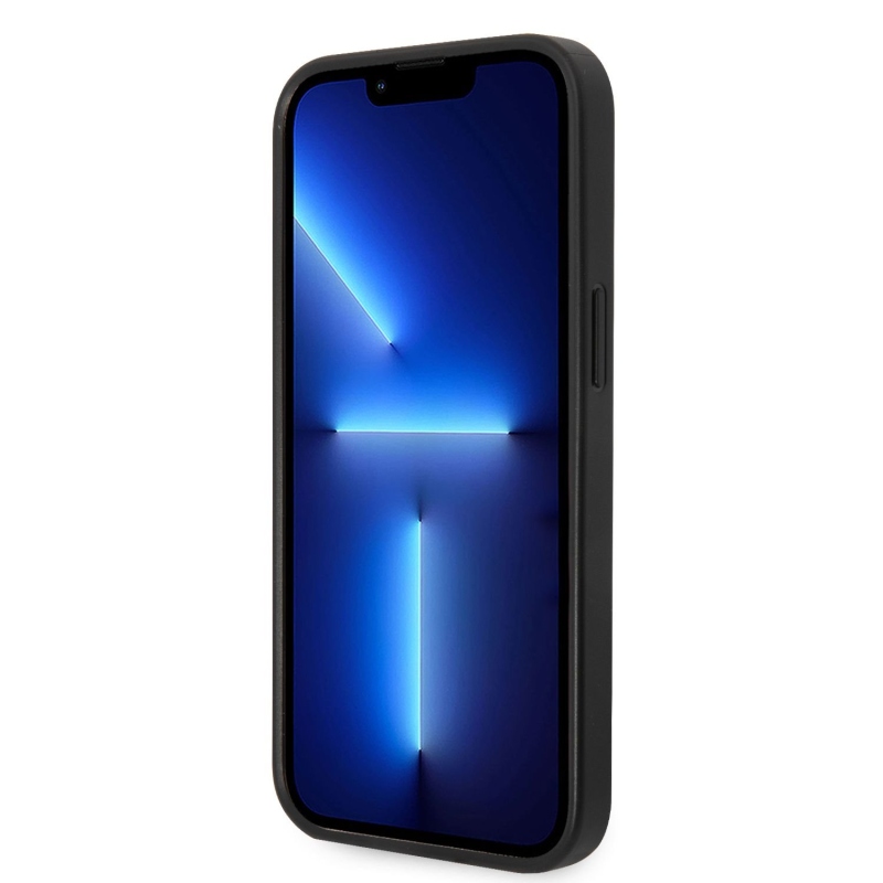 Karl Lagerfeld PU Saffiano Choupette Head zadní kryt pro iPhone 14 Plus černý