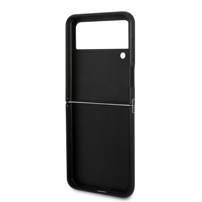 Karl Lagerfeld PU Saffiano Ikonik kryt pro Samsung Galaxy Z Flip 4 černý