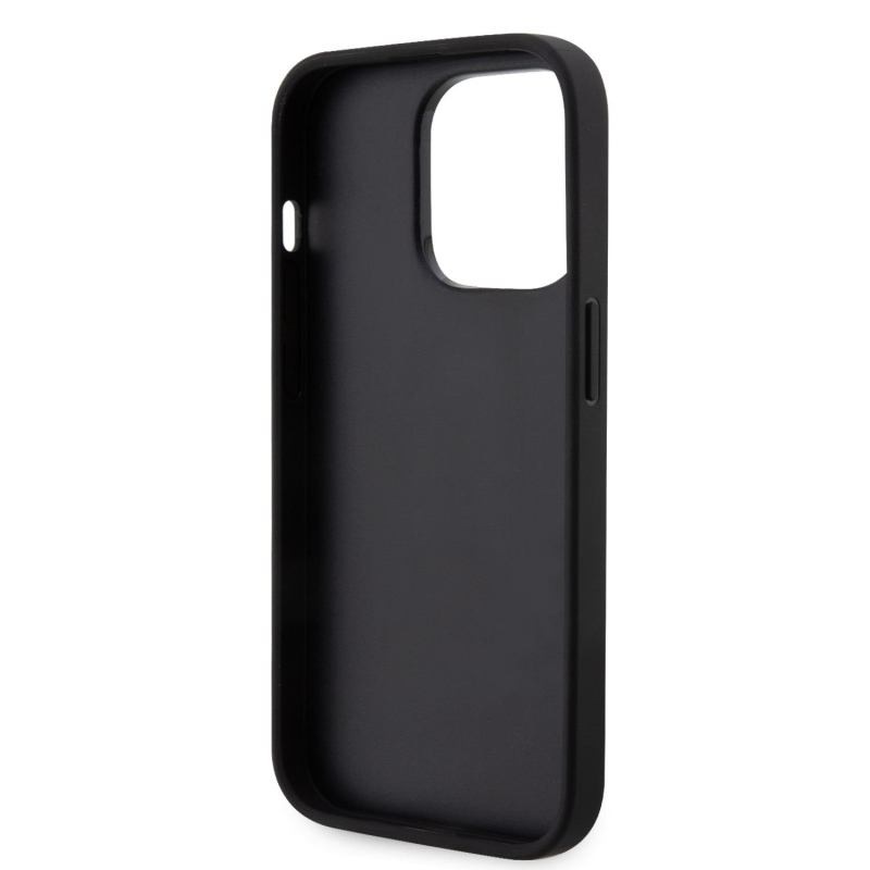 Karl Lagerfeld PU Saffiano Karl and Choupette NFT zadní kryt pro iPhone 14 Pro černý