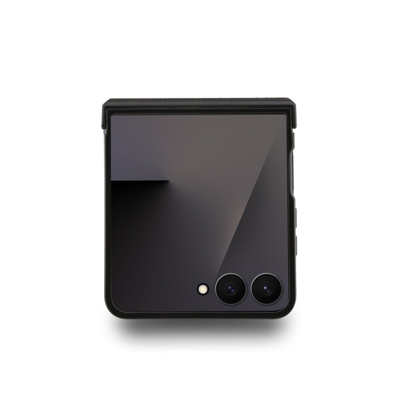 Karl Lagerfeld PU Saffiano Karl and Choupette Zadní Kryt pro Samsung Galaxy Z Flip 7 Black