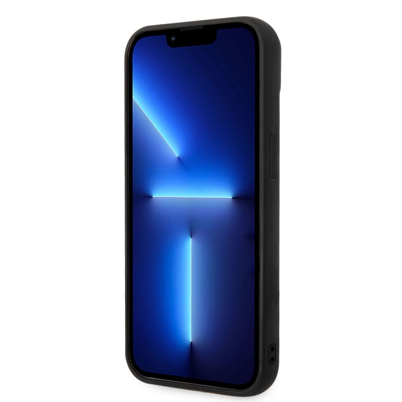 Karl Lagerfeld Quilted Puffy Ikonik Logo zadní kryt pro iPhone 14 Plus černý