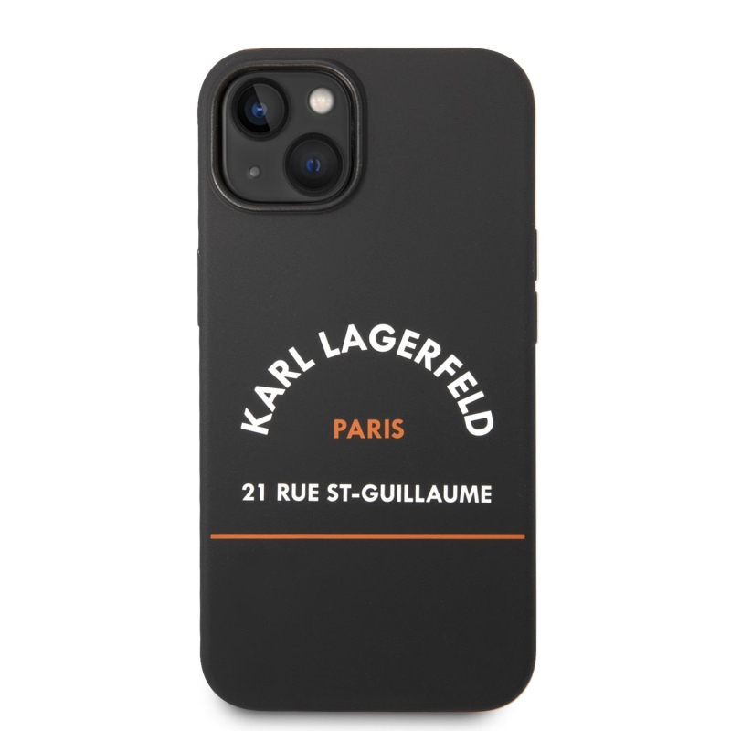 Karl Lagerfeld Rue St Guillaume zadní kryt pro iPhone 14 Plus černý