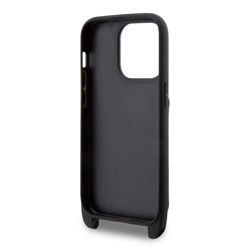 Karl Lagerfeld Saffiano Crossbody Karl and Choupette NFT Kryt pro iPhone 14 Pro Max Black