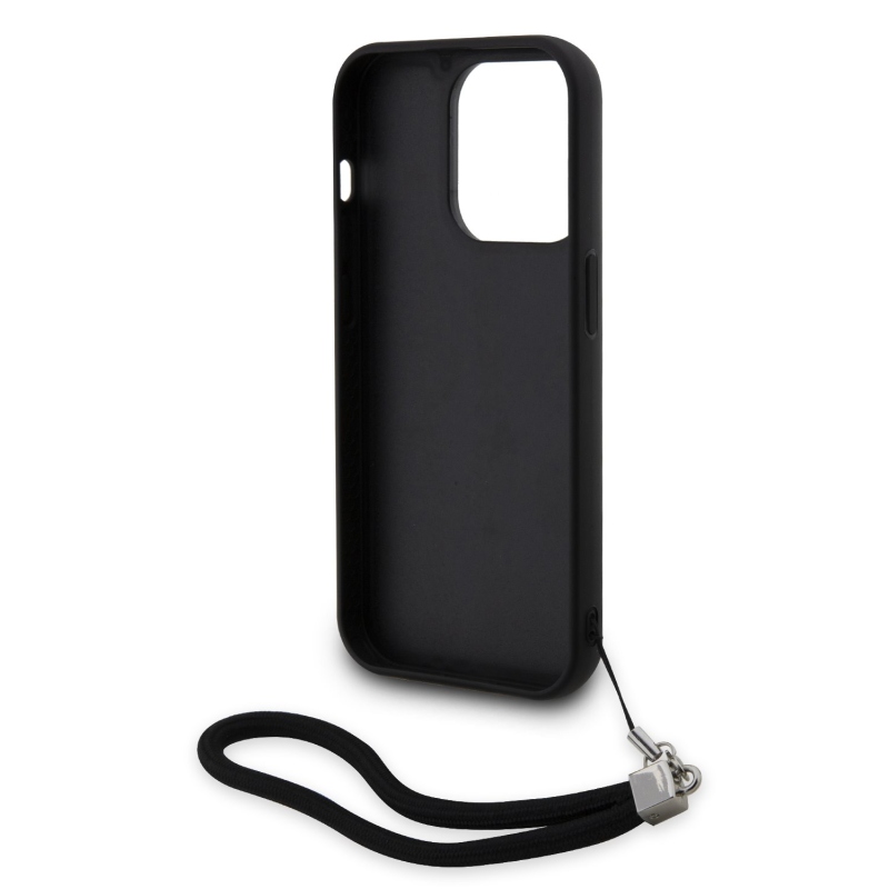 Karl Lagerfeld Sequins Reversible zadní kryt pro iPhone 13 Pro černý/stříbrný
