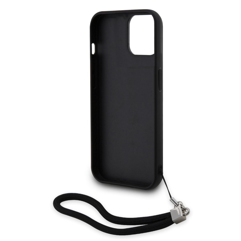 Karl Lagerfeld Sequins Reversible zadní kryt pro iPhone 14 černý/stříbrný