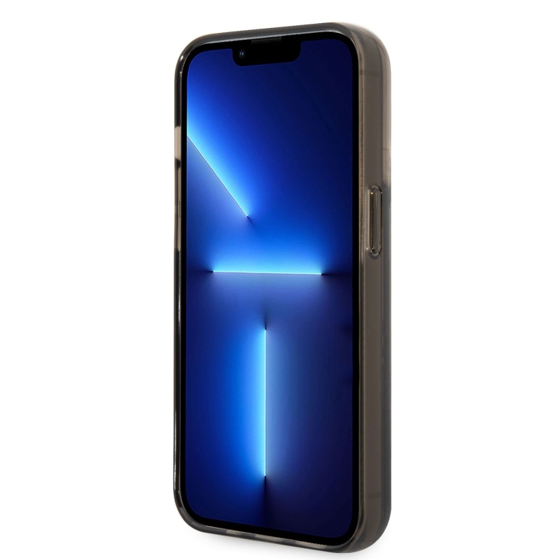 Karl Lagerfeld Translucent Liquid Glitter zadní kryt pro iPhone 14 Pro Max černý