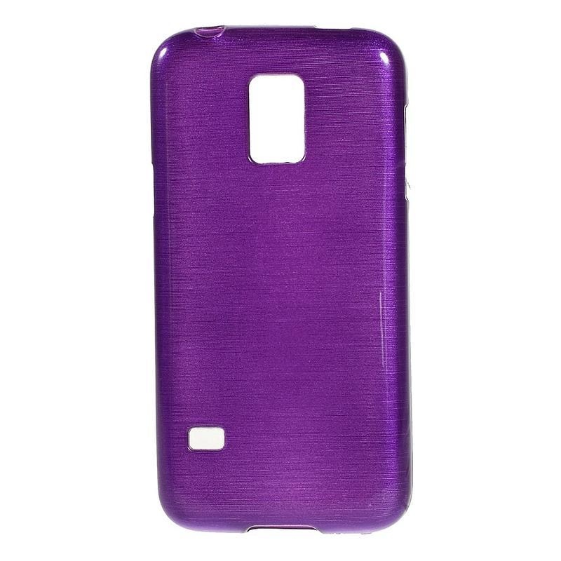 Kartáčové pouzdro na Samsung Galaxy S5 mini G-800- fialové