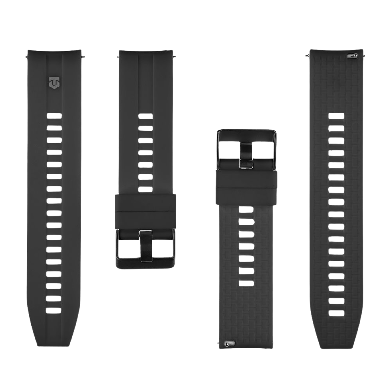 Tactical Quick Release Silikonový Řemínek 24mm Black