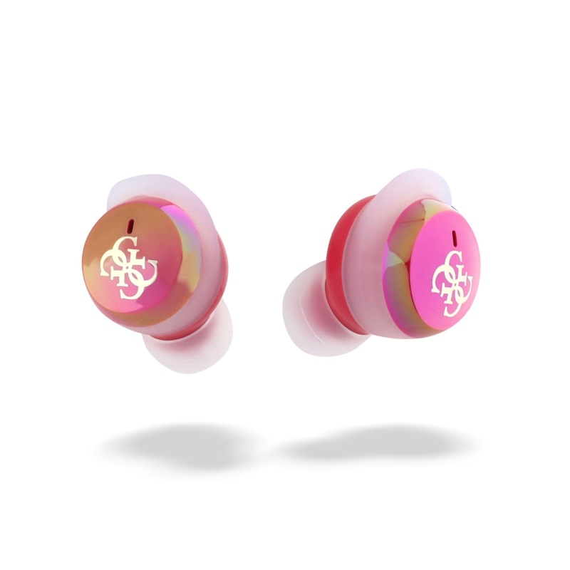 Guess 4G Logo Mini TWS Bezdrátová Sluchátka Pink
