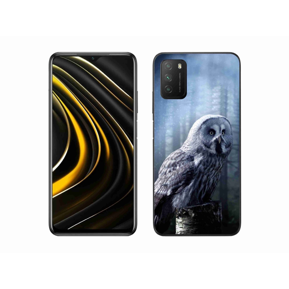 Gelový kryt mmCase na Xiaomi Poco M3 - sova