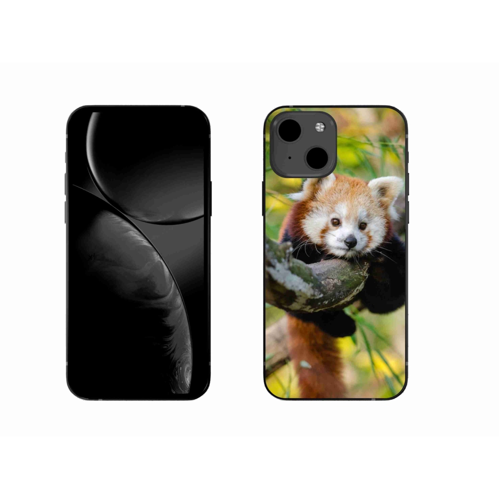 Gelový kryt mmCase na iPhone 13 6.1 - panda červená