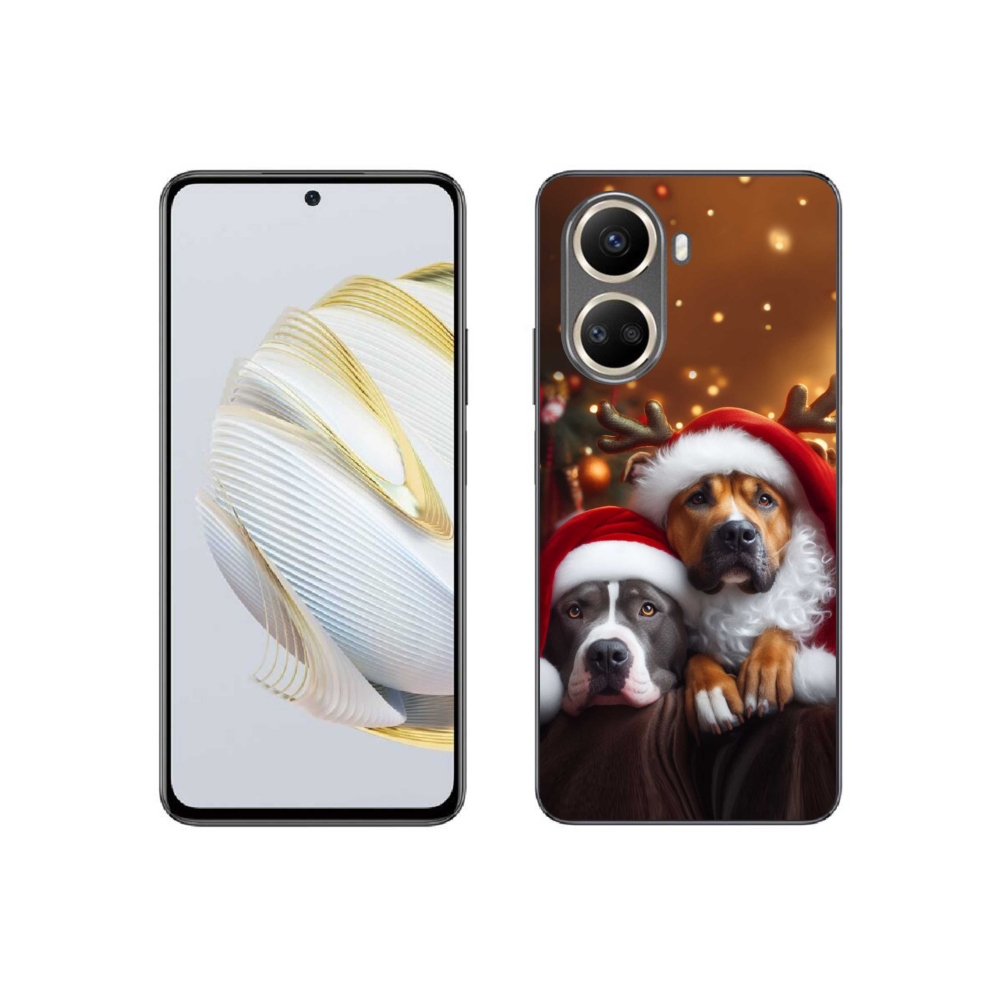 Gelový kryt mmCase na Huawei Nova 10 SE - vánoční psi