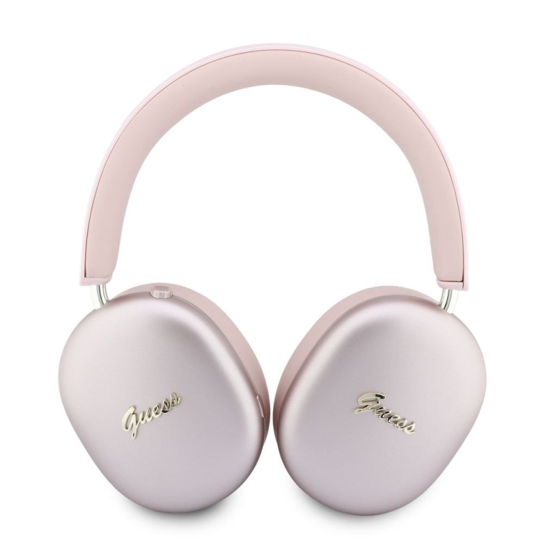Guess Metallic Script Logo ENC Bezdrátová Sluchátka Pink
