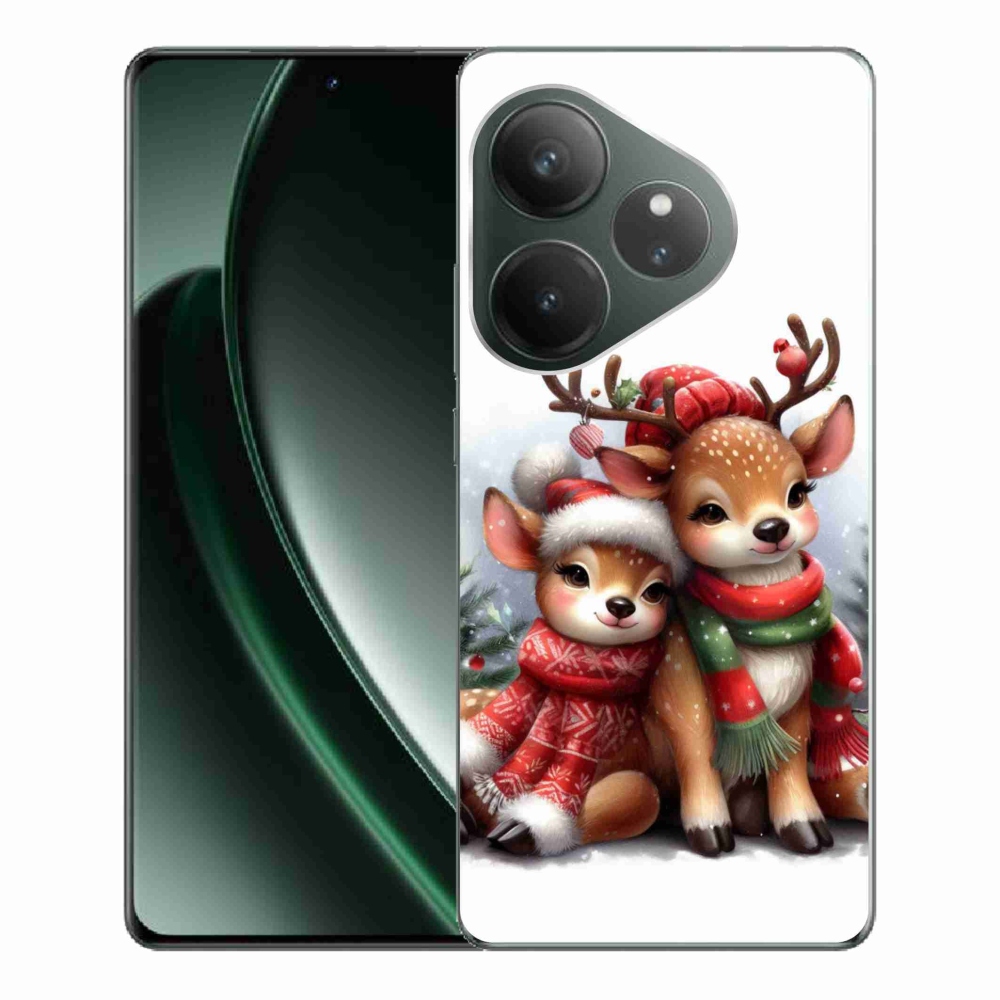 Gelový kryt mmCase na Realme GT 6 5G/GT 6T 5G - vánoční sobi