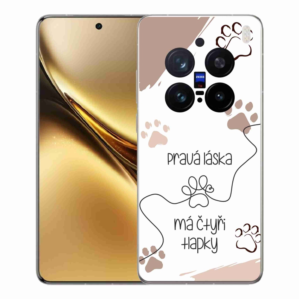 Gelový kryt mmCase na Vivo X200 Pro 5G - psí motiv 1 bílé pozadí