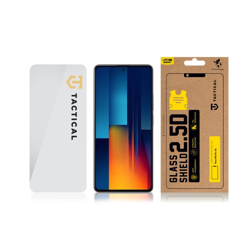 Tactical Glass Shield 2.5D sklo pro Poco M6 Pro Clear