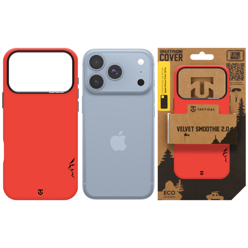 Tactical MagForce Velvet Smoothie 2.0 Kryt pro Apple iPhone 18 Pro/17 Pro Chilli