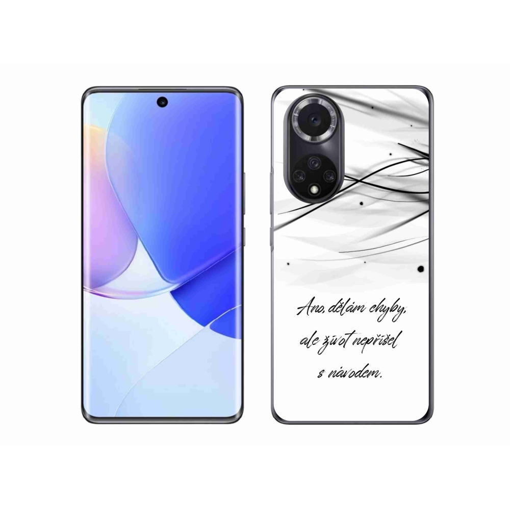 Gelový kryt mmCase na Honor 50 - citát bílé pozadí