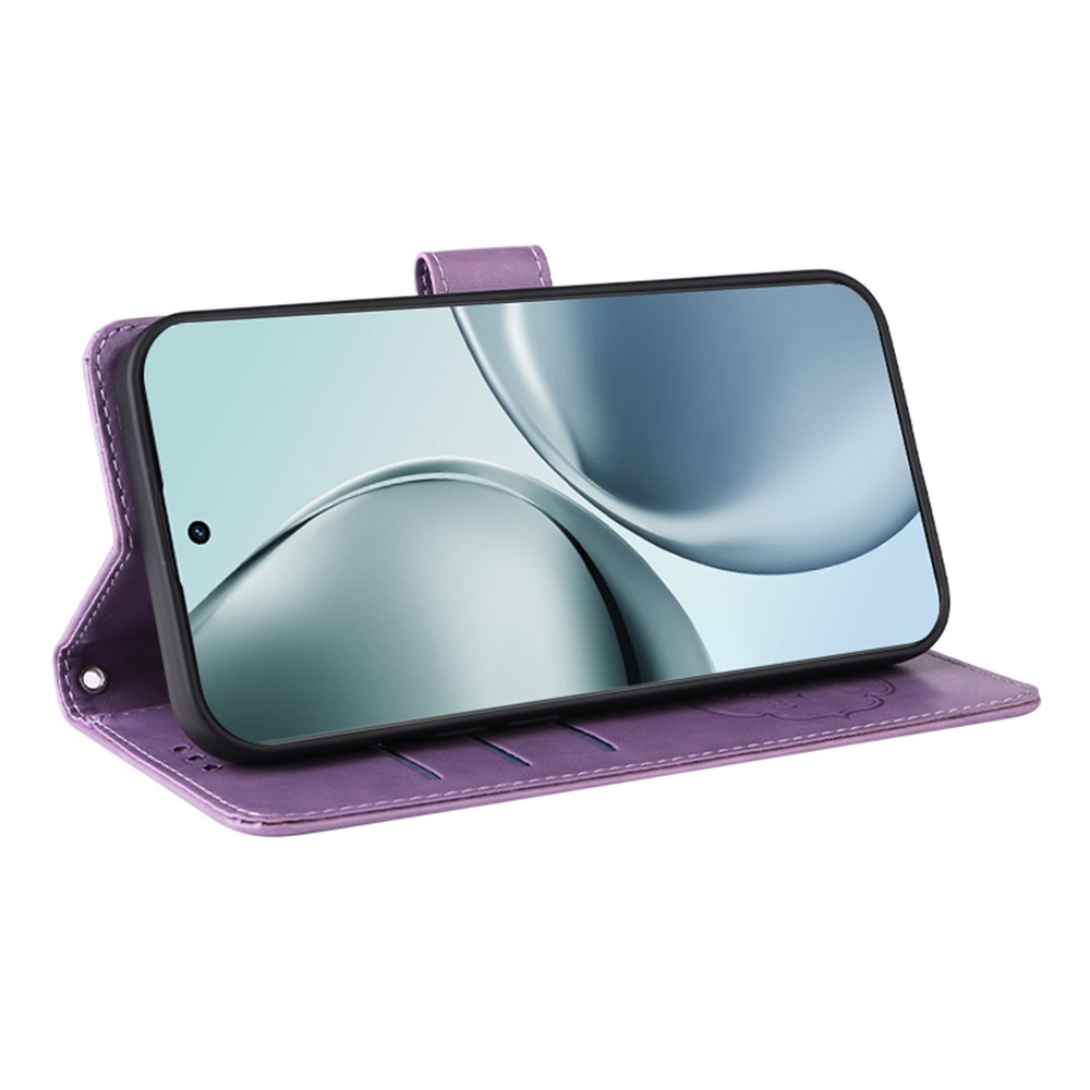 Flowery knížkové pouzdro na Realme 14 Pro+ 5G - fialové