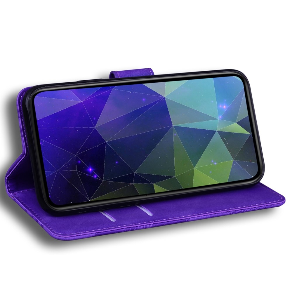 Solid knížkové pouzdro na Realme 12 5G/12x 5G - fialové