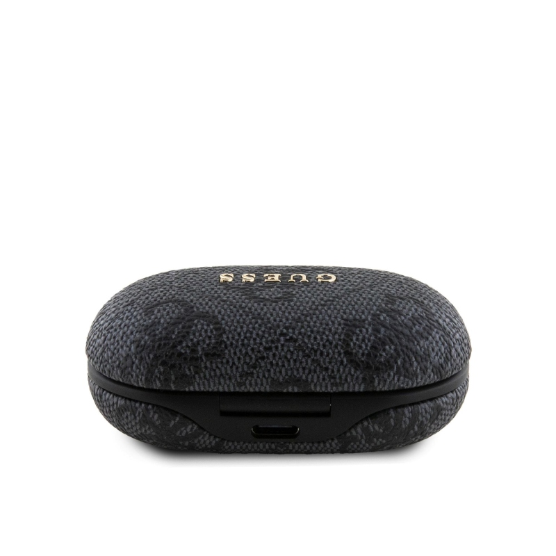 Guess PU 4G Metal Logo TWS Bezdrátová Sluchátka Black