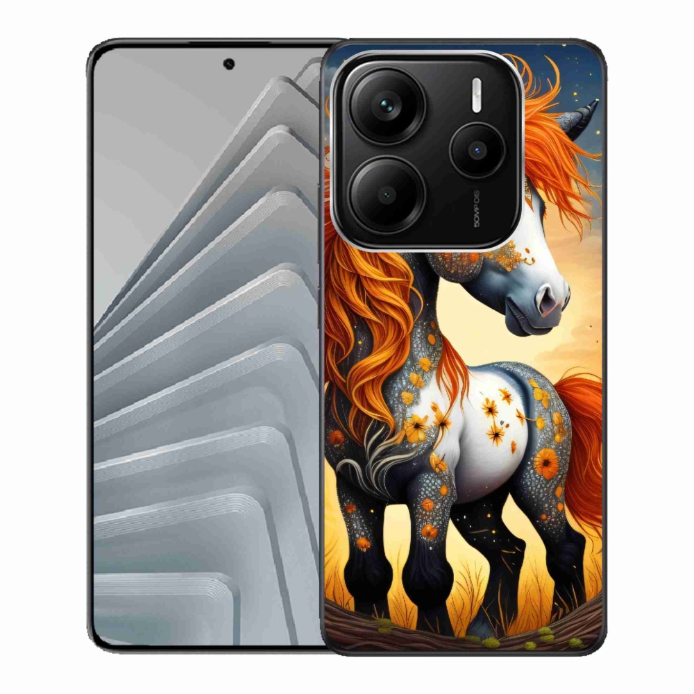 Gelový kryt mmCase na Xiaomi Redmi Note 14 5G - barevný poník