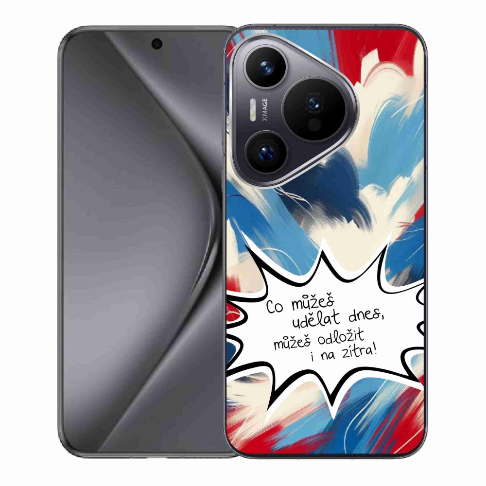 Gelový kryt mmCase na Huawei Pura 70 - vtipný text 9 bílé pozadí