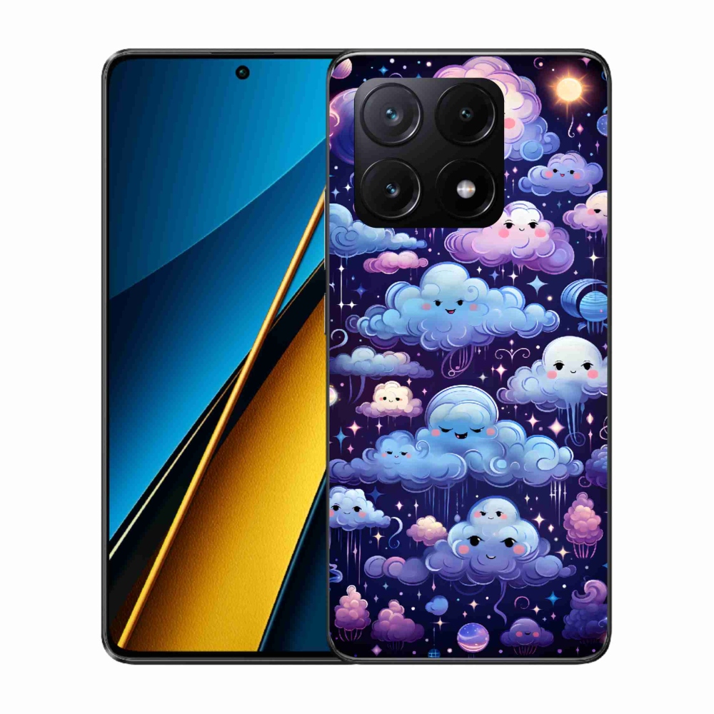Gelový kryt mmCase na Xiaomi Poco X6 Pro 5G - mráčky