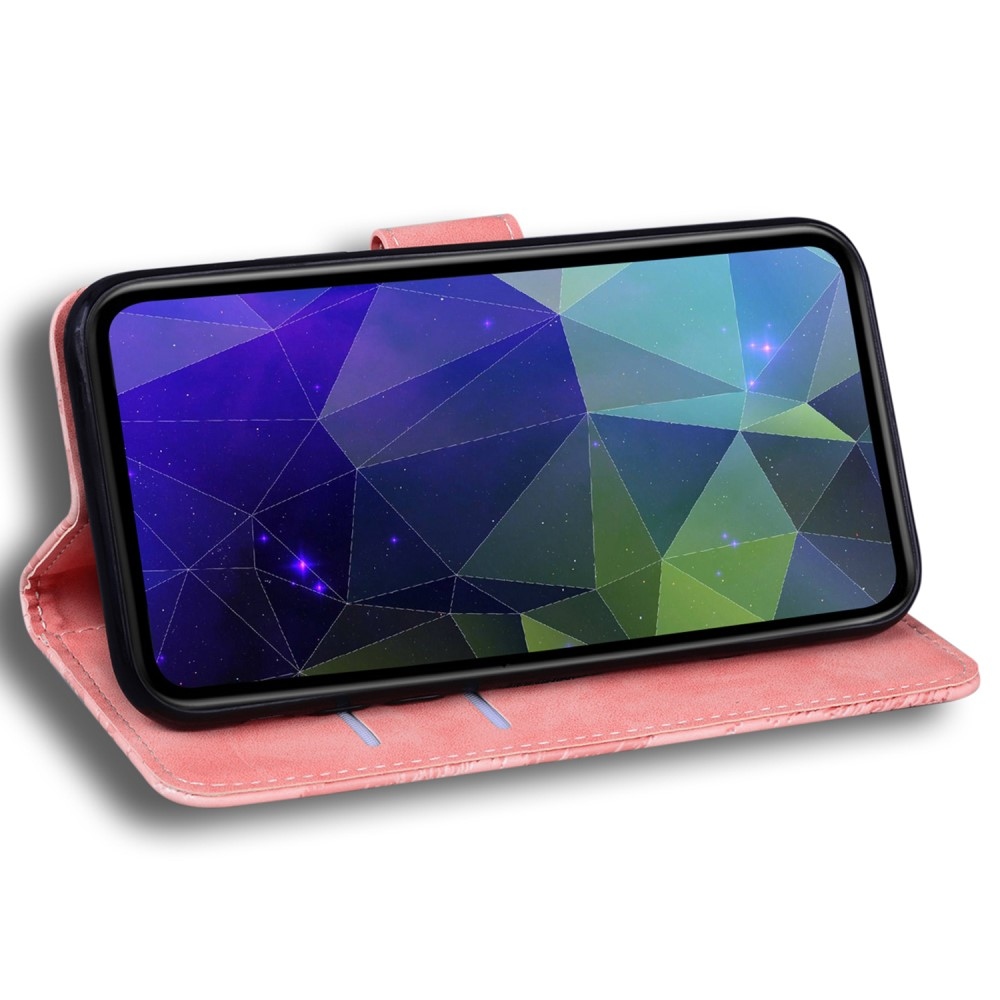 Solid knížkové pouzdro na Realme 12 5G/12x 5G - růžové