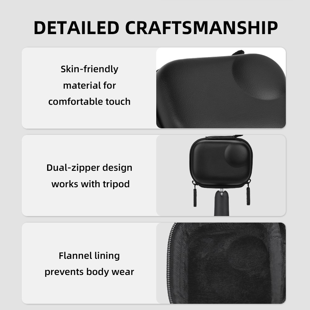 FLYMILE ochranné úložné pouzdro pro Insta360 GO Ultra s karabinou