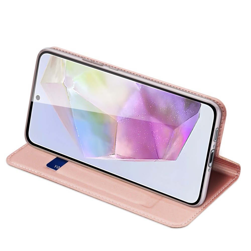 DUX knížkové pouzdro na Samsung Galaxy A36 5G/A56 5G - růžovozlaté