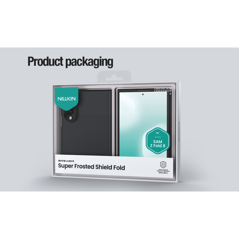 Nillkin Super Frosted FOLD Magnetic Zadní Kryt pro Samsung Galaxy Z Fold 8 Black