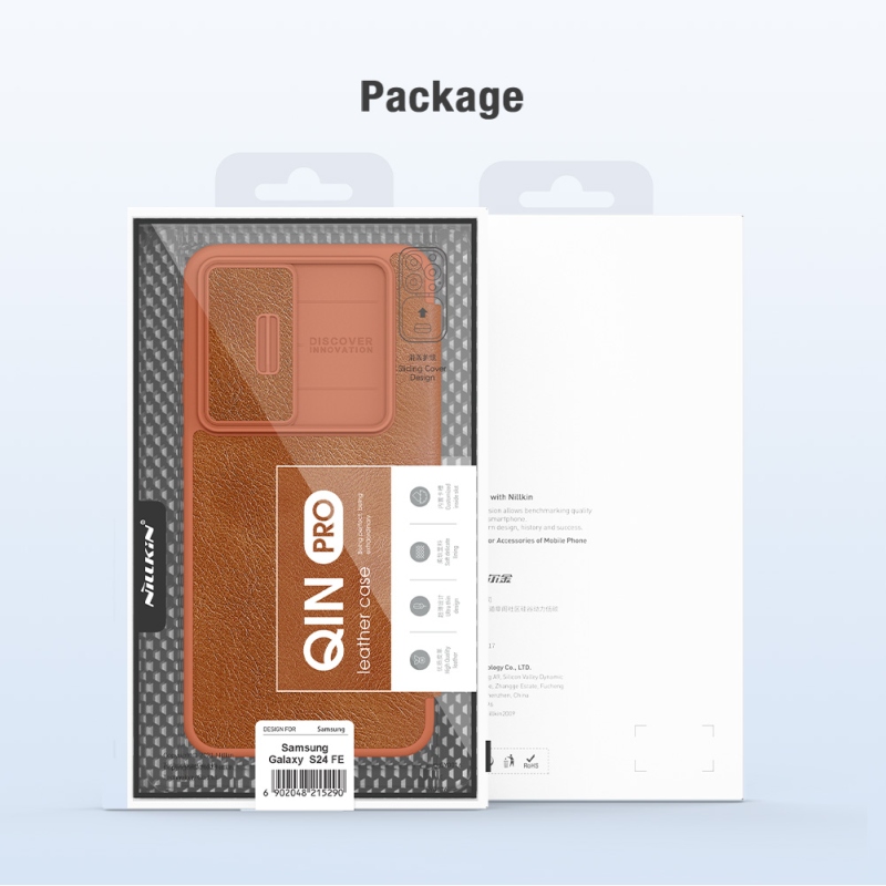 Nillkin Qin Book PRO Pouzdro pro Samsung Galaxy S24 FE Black