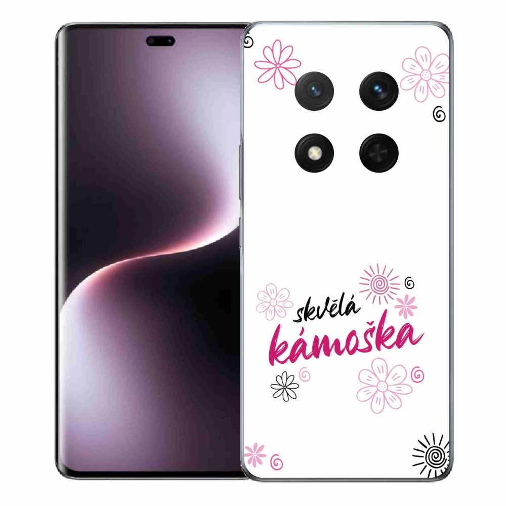 Gelový kryt mmCase na Honor Magic 7 Lite 5G - skvělá kámoška bílé pozadí