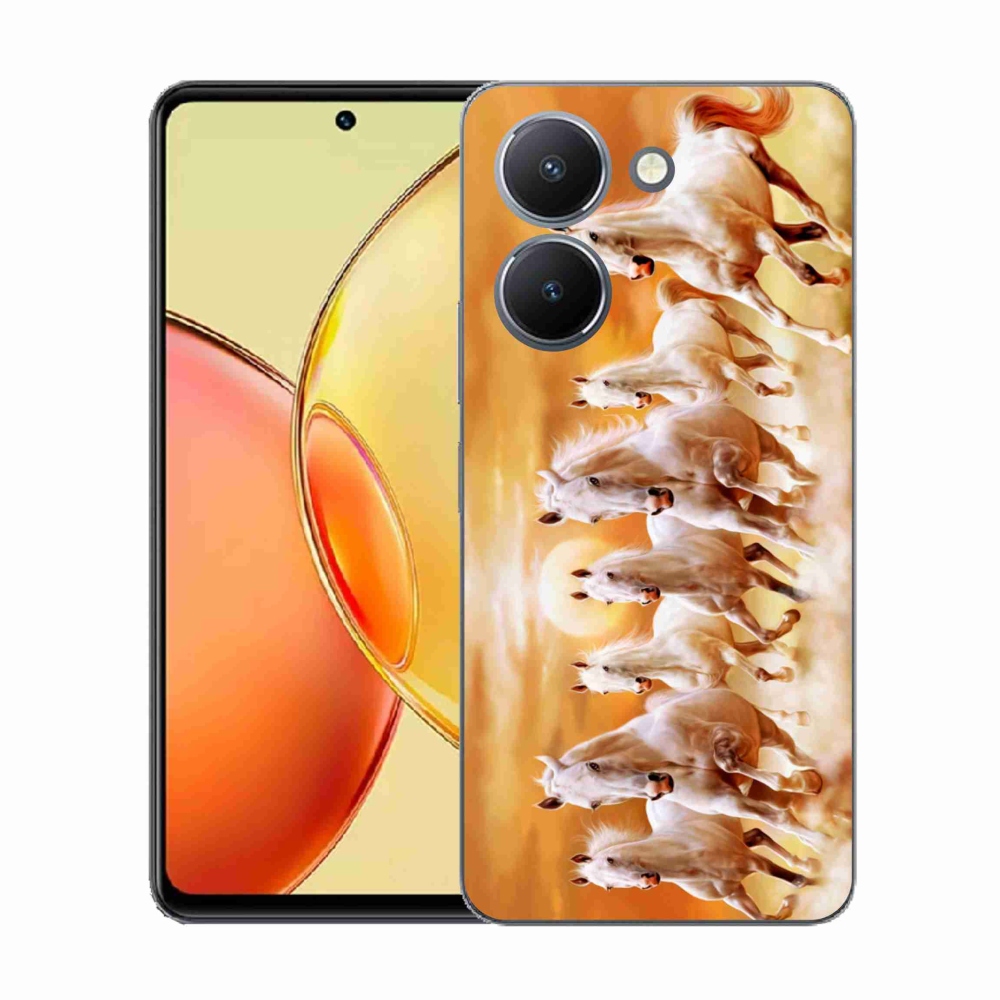 Gelový kryt mmCase na Vivo Y36 - koně 2