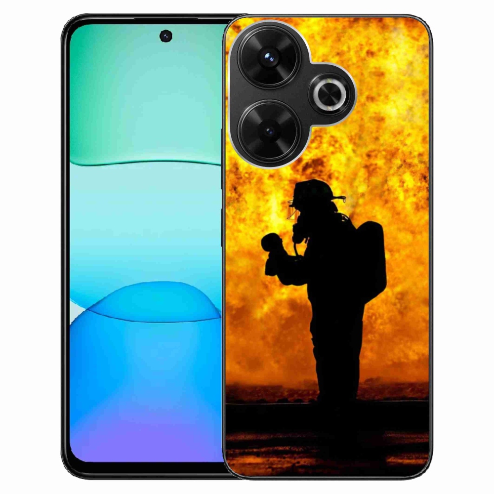 Gelový kryt mmCase na Xiaomi Redmi 13 4G/Poco M6 4G - hasič