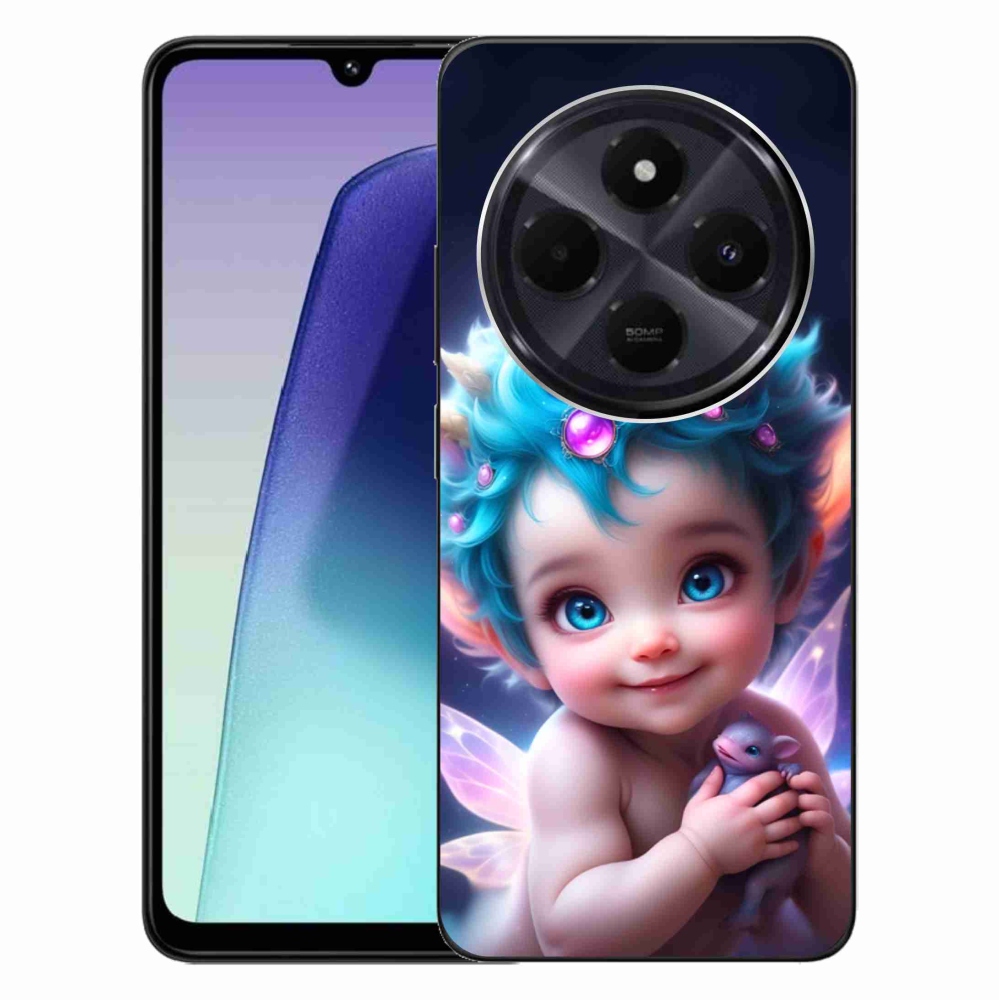 Gelový kryt mmCase na Xiaomi Redmi 14C/Poco C75 - dítě s motýlími křídly